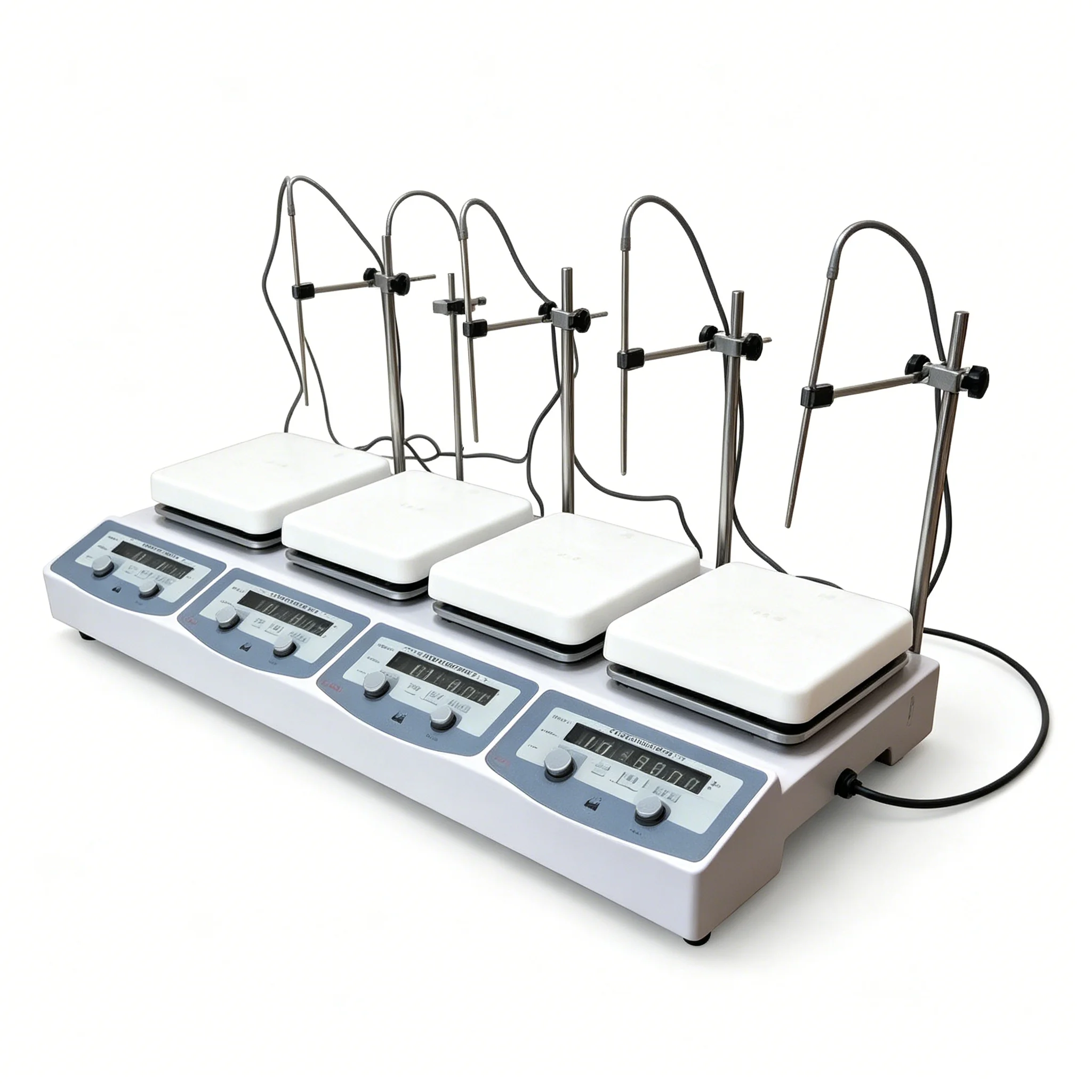 Lab Multi Position Ceramic Heating Magnetic Stirrer Timing Function Complete for University Chemistry Experiment