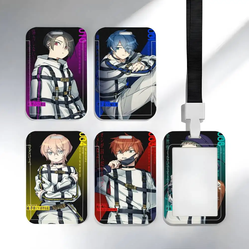 1pc Anime Milgram ID Card Sleeve School Card Access ID Card Bus Meal Card Protective Sleeve Easy Push