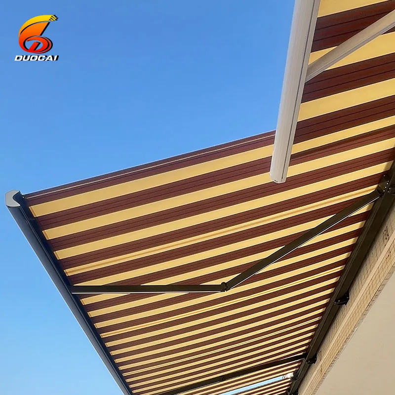

Outdoor Electric Cassette Store Awning With Led Light Awnings