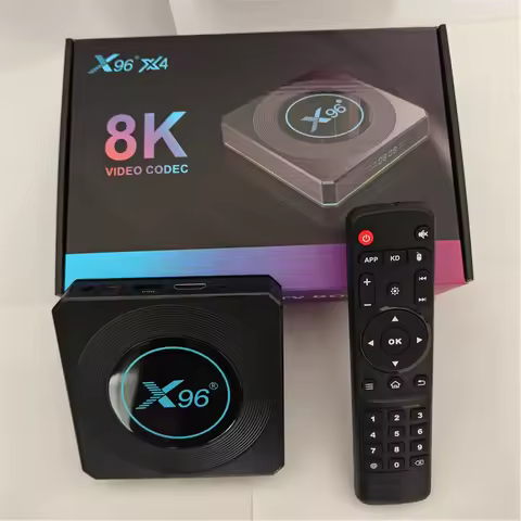 X96 X4 Android 11 TV BOX Amlogic S905X4 Smart 4K 8K 5G Dual Wifi BT HD 4G 64G 32G AV1 RGB Light Media Player Set Top Box TV BOX