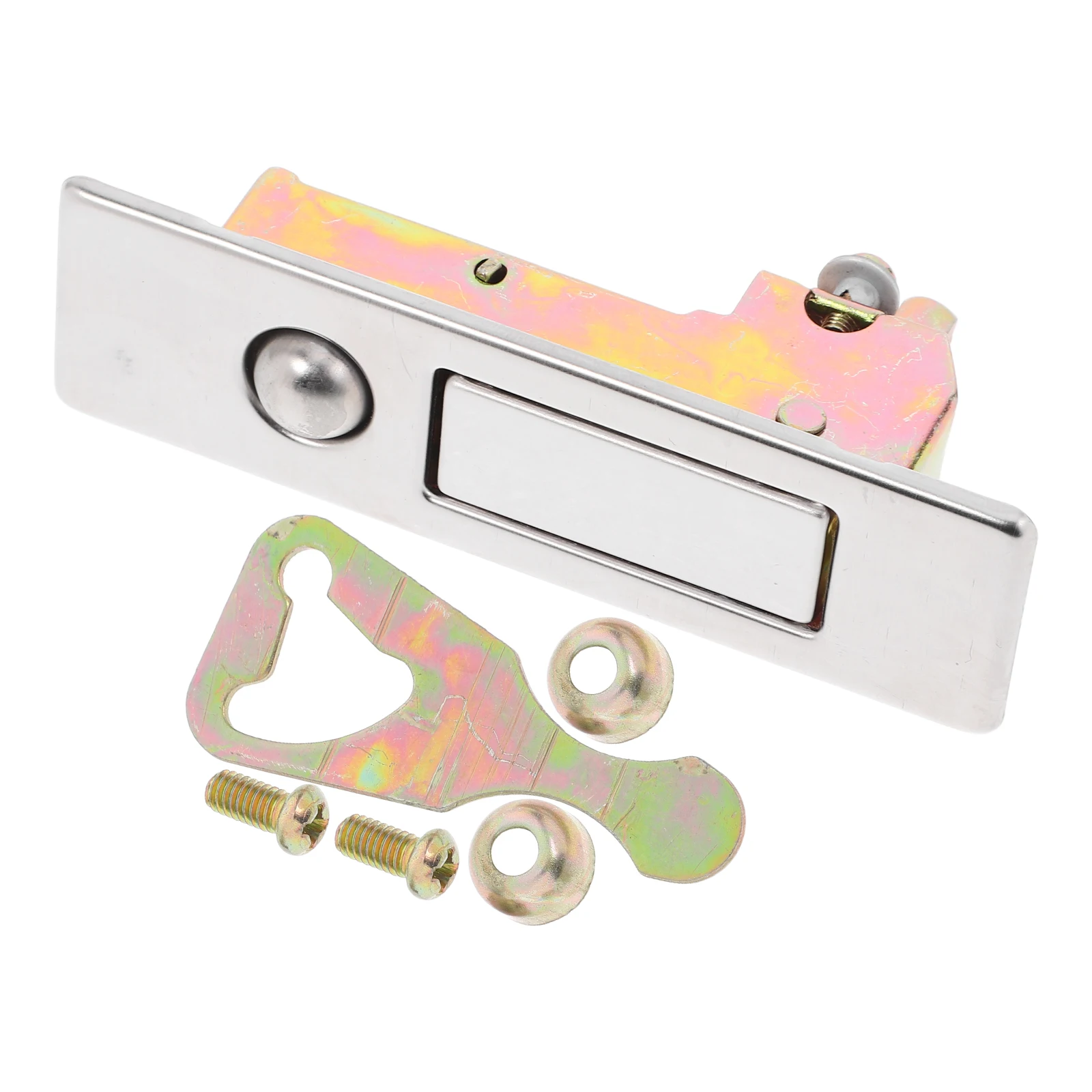 

Button Lock Cabinet Drawer Metal Security Lock for Sliding Doors Electric Box Plane Hardware Storage Wardrobe Office