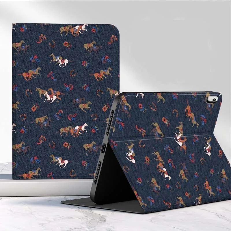 

Cartoon Horse Pattern For Huawei MediaPad MatePad Pro Air 12 X T5 T10S M6 M5 C5e SE 11 11.5 10.4 Inch Tablet Case