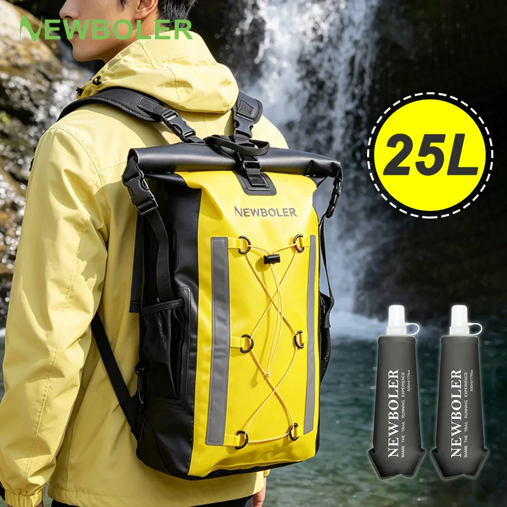 Waterproof Kayak Dry Bag Drift Swimming Backpack Large River Trekking Shoulder Beach Diving Dry Rafting Canoeing PVC Camping Bag
