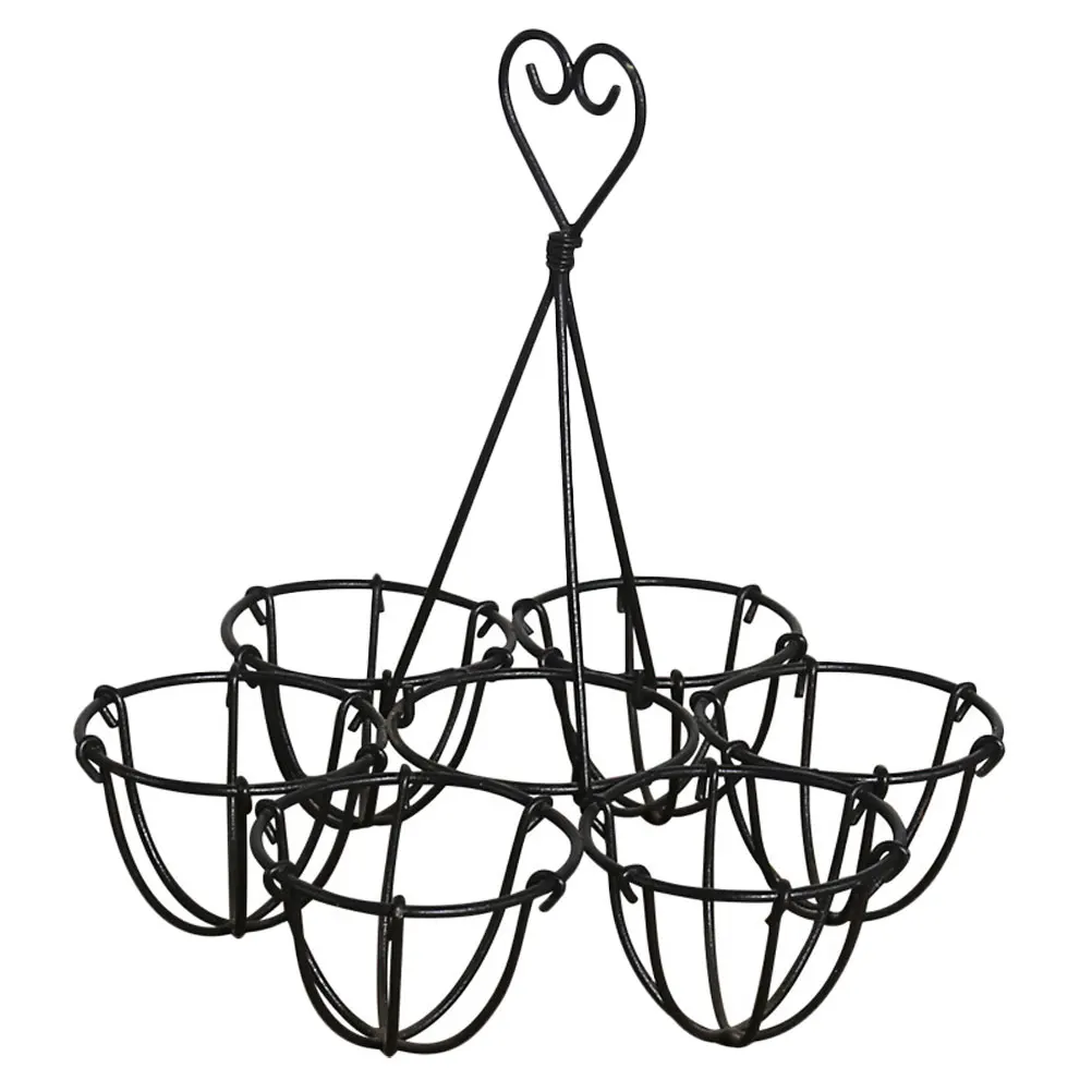 

1Pcs Tote Egg Storage Rack 6 Eggs Organizer Sturdy Iron Kitchen Stand Neatly Organize Practical Black Iron Egg Holder