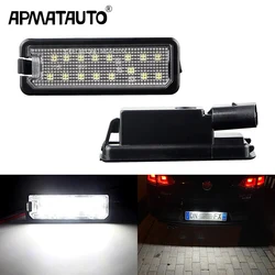 2x Canbus LED License Number Plate Light 12v For Seat Leon Exeo Toledo Altea 5P Ibiza Skoda Superb 3T VW Amarok Passat CC B7 B8