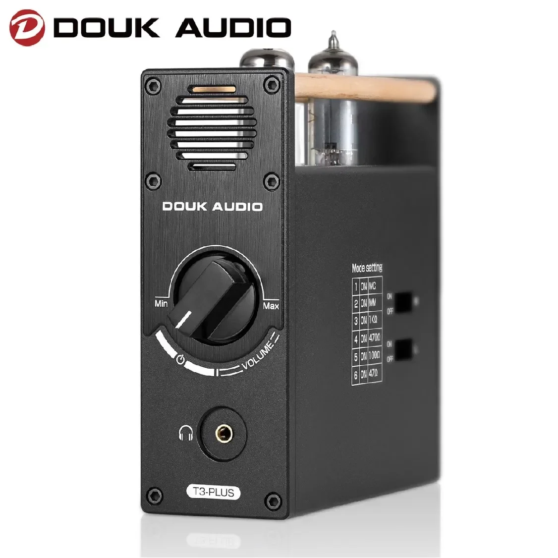 Douk Audio T3 Plus Mini 6A2 tubo de vacío MM/MC preamplificador de Phono para tocadiscos estéreo HiFi RCA preamplificador de auriculares