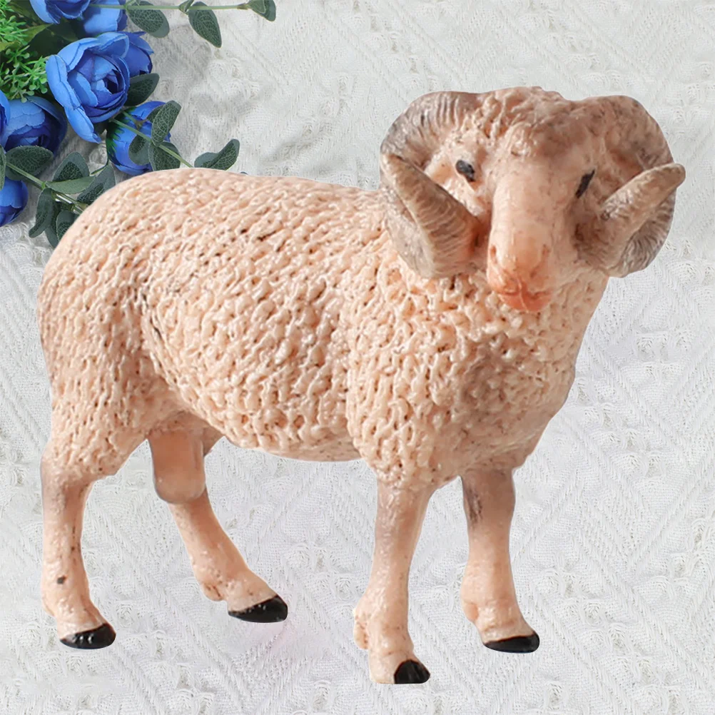 

3 PCS Gift Child Animal Miniature Farm Animals Sheep Ornament for Room Creative