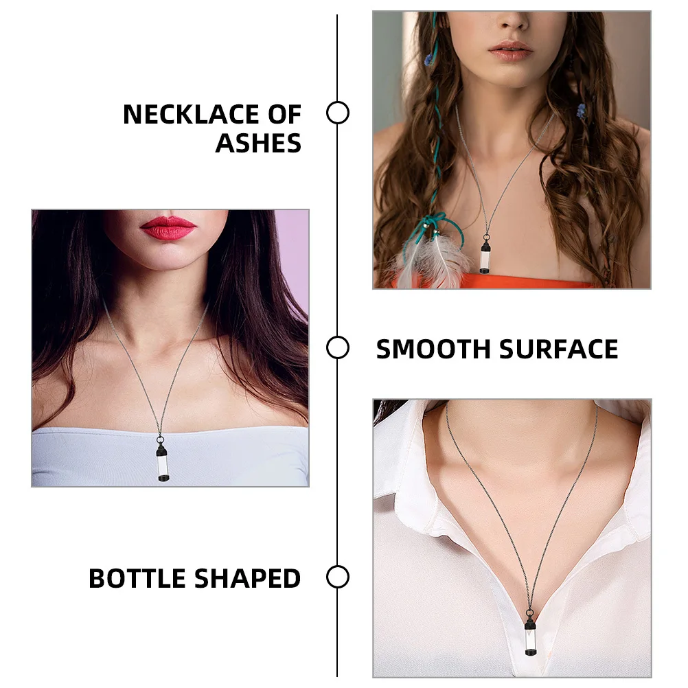 

2Pcs Pet Ashes Keepsake Necklace Stainless Steel Urn Jewelry Memorial Cremation Pendant Necklace Pet Ashes Pendant