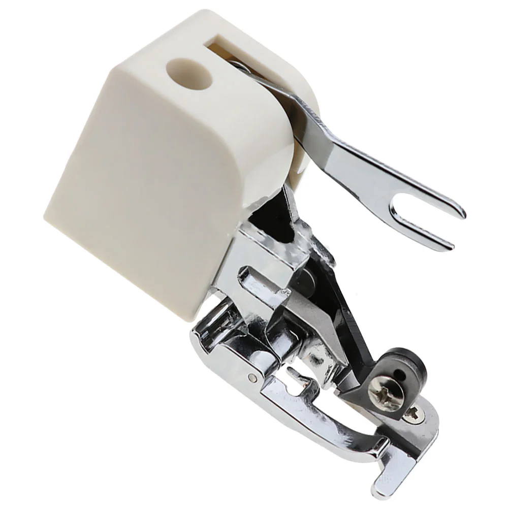 Sewing Machine Presser Foot Hemming Crimping Accessories Presser Foot Set for Low Sewing Machine Lock (White)