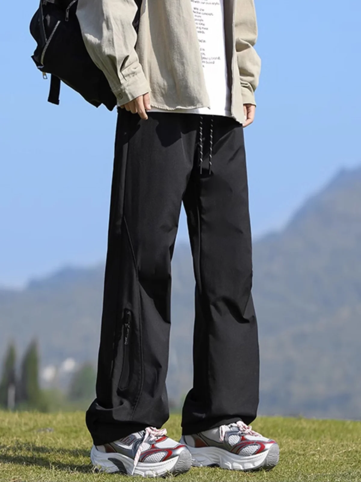 

Зимние спортивные брюки Thiened Fce для активного отдыха, мужские свободные брюки прямого кроя, рабочая одежда, водонепроницаемые, дышащие