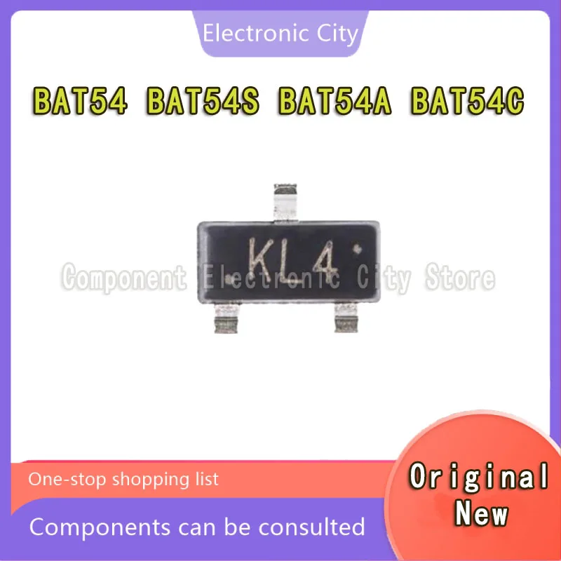 BAT54 BAT54S BAT54A BAT54C KL1 KL2 KL3 KL4 SOT23 Ic, Wongure Priem, 100 Pezzi, 1000 Pezzi