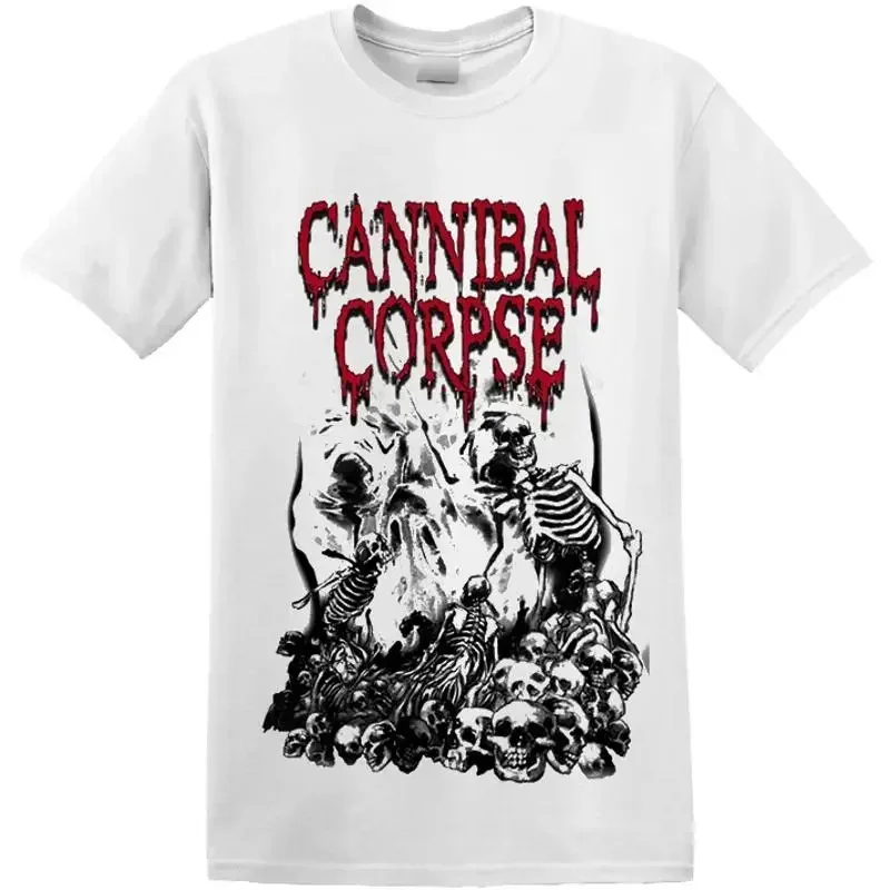 CANNIBAL CORPSE - 'Pile Of Skulls' T-Shirt (White)