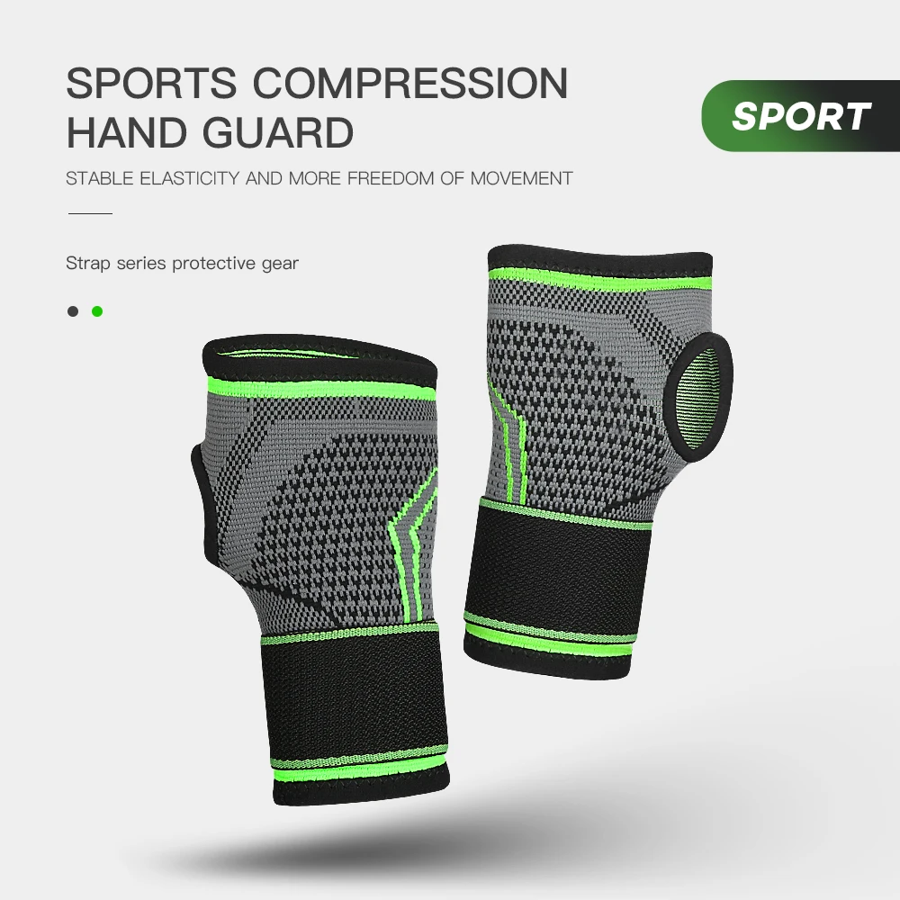 Knitted Lightweight Breathable Stable Joints Fitness Basketball Football and Other Sports Pressure Protection Wrist Guards