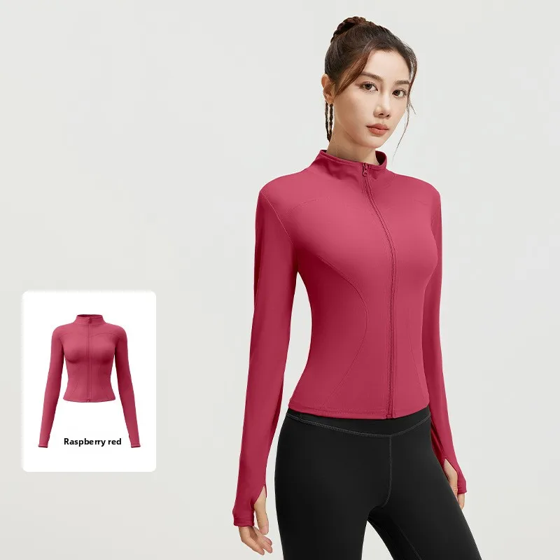2026 Spring Summer New Yoga Clothes Windbreaker WomanRunning Long Sleeve Sweatshirt Sports Jackets Women Workout Tops Activewear