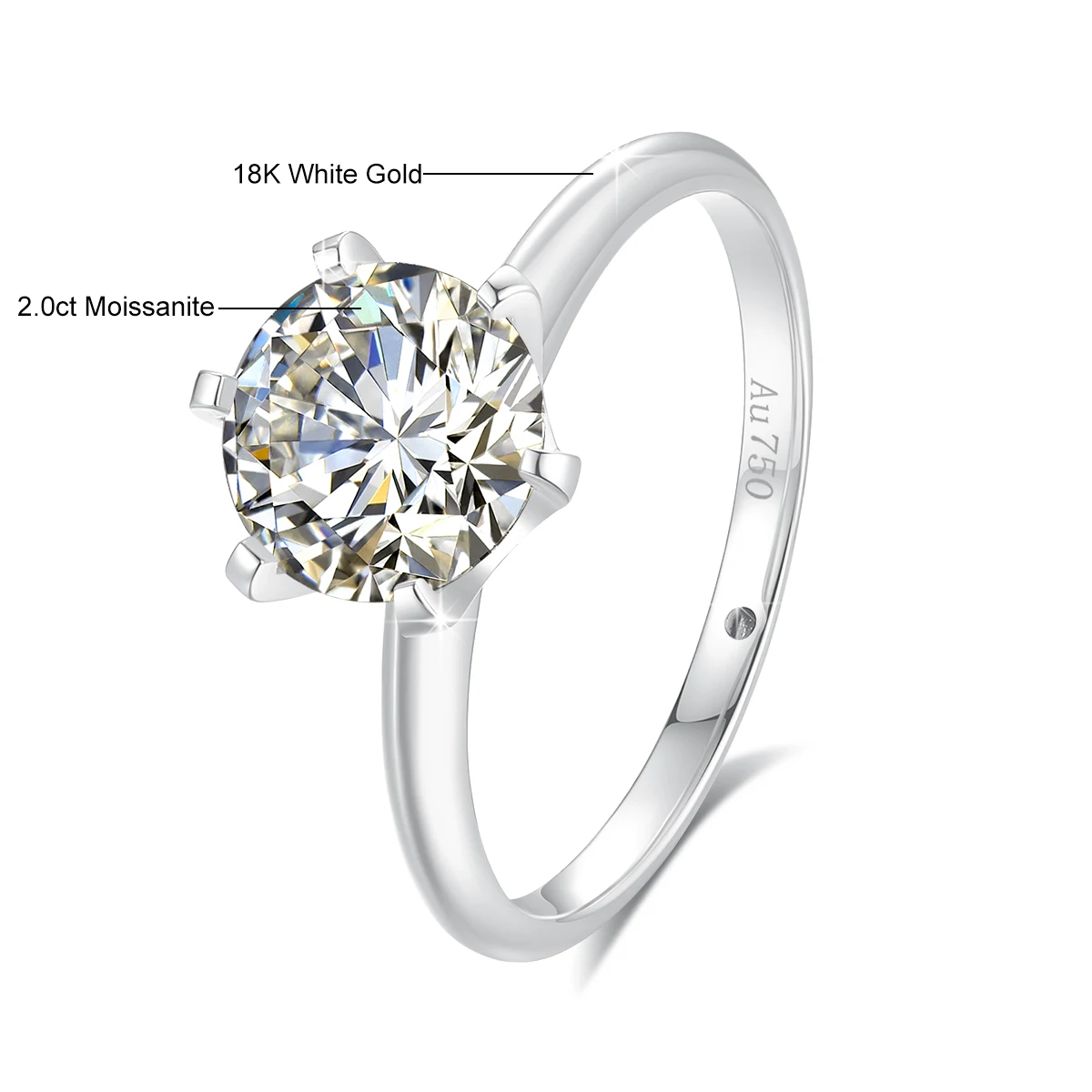 2ct white gold