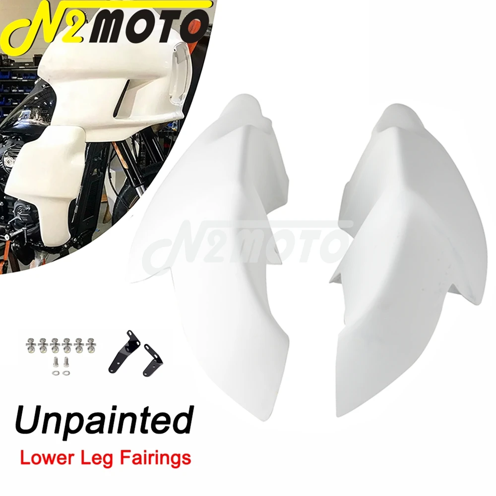 Unlackierte vordere Vente-Beine wärmere Verkleidung für Harley Softail Low Rider Street Bob Fat Bob FXST Motorrad Wind Bein unten 2018–23