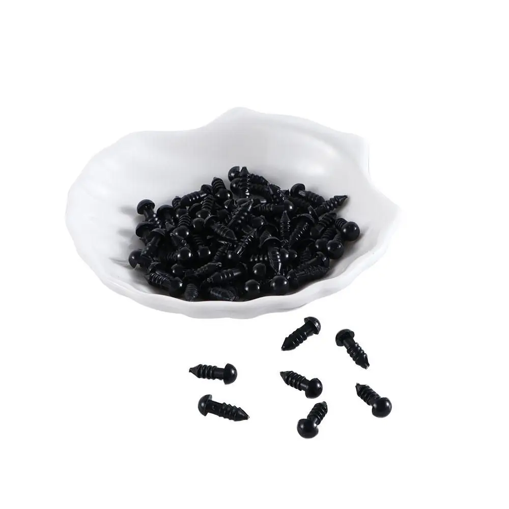 100 قطعة/المجموعة مع غسالات الحرف البلاستيكية الآمنة صنع ملحقات الألعاب عيون الدمية عيون الدمى