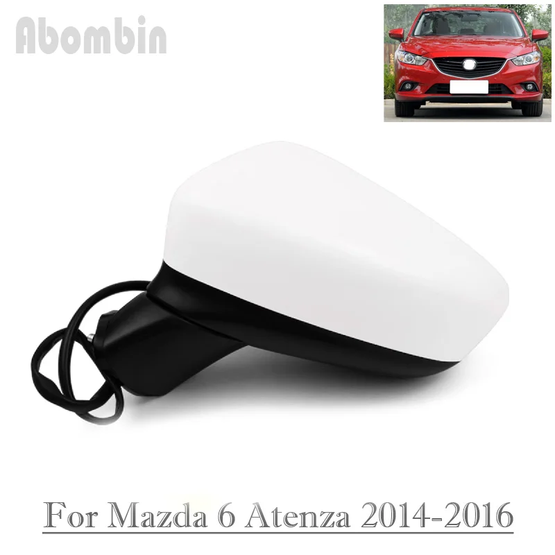 

Auto Side Rearview Mirror Assy Turn Signal Assembly For Mazda 6 M6 Atenza 2014 2015 2016 8Pins 9Pins Power Folding