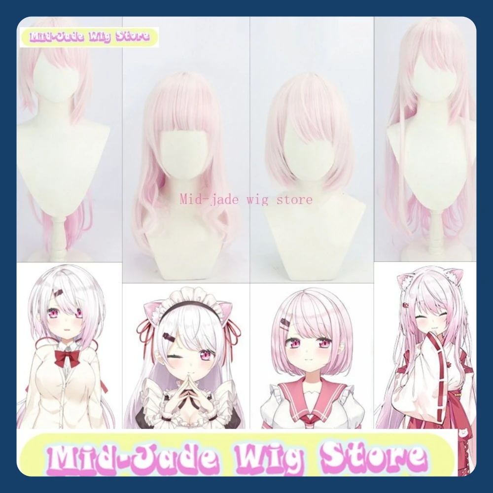 Parrucca Mid-jade StoreShiina Yuika Parrucca Cosplay Gioco Anime Gioco di ruolo Halloween Party Costume Puntelli Capelli sintetici