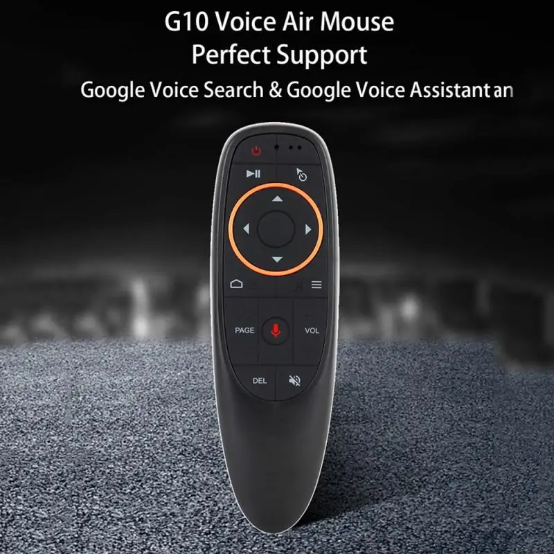 Fly Mouse G10S جهاز التحكم عن بعد الصوتي 2.4G جيروسكوب لاسلكي IR التعلم لـ Android TV Box H96 X3