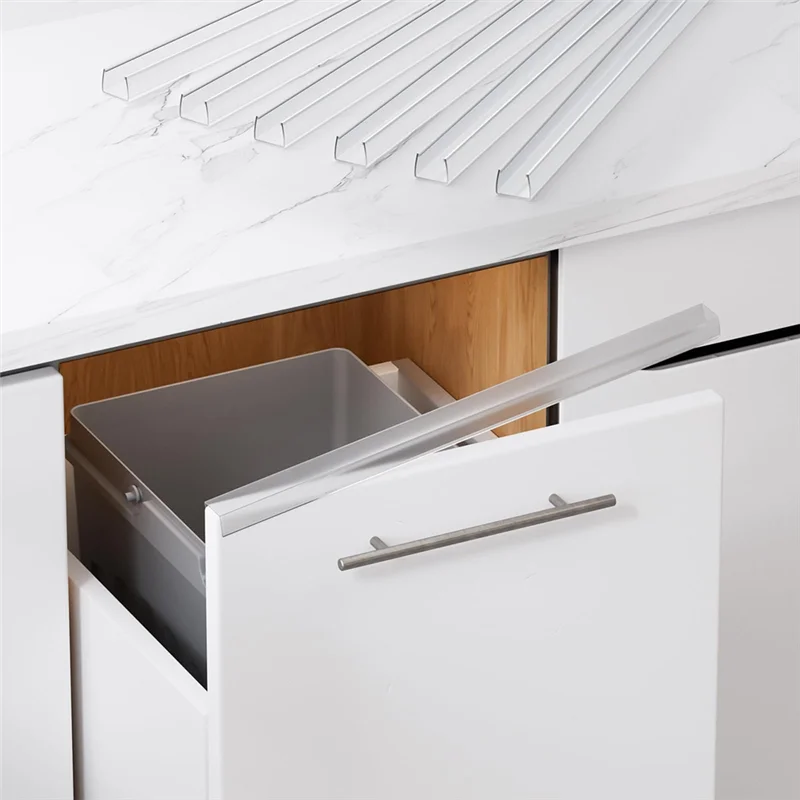 واقي خزانة الحواف المفضل لدى العملاء (17.7 بوصة PVC شفافة) - لحماية باب خزانة المطبخ بسمك 3/4 بوصة (عبوة من 6 قطع)