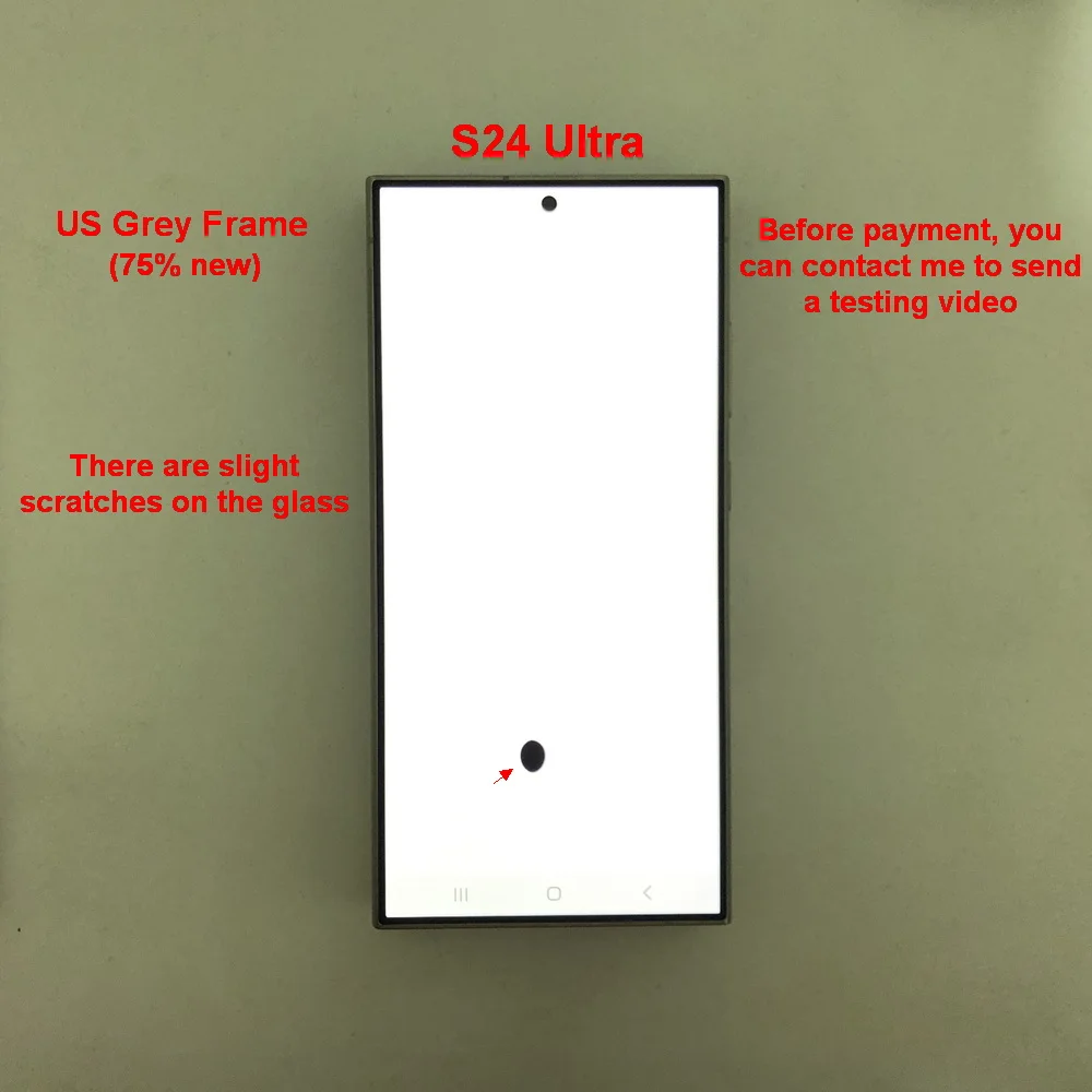 6.8' Super AMOLED For Samsung Galaxy S24 Ultra 5G S928B S928U S928E LCD Display Touch Screen Digitizer With Defects Screen image 3