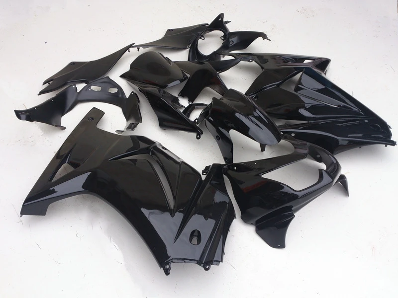 ABS Fairing kit for Kawasaki Ninja 250r 2008 - 2014 EX250 2009 2010 2011 2012 ZX 250 glossy black fairings kits  R4I5