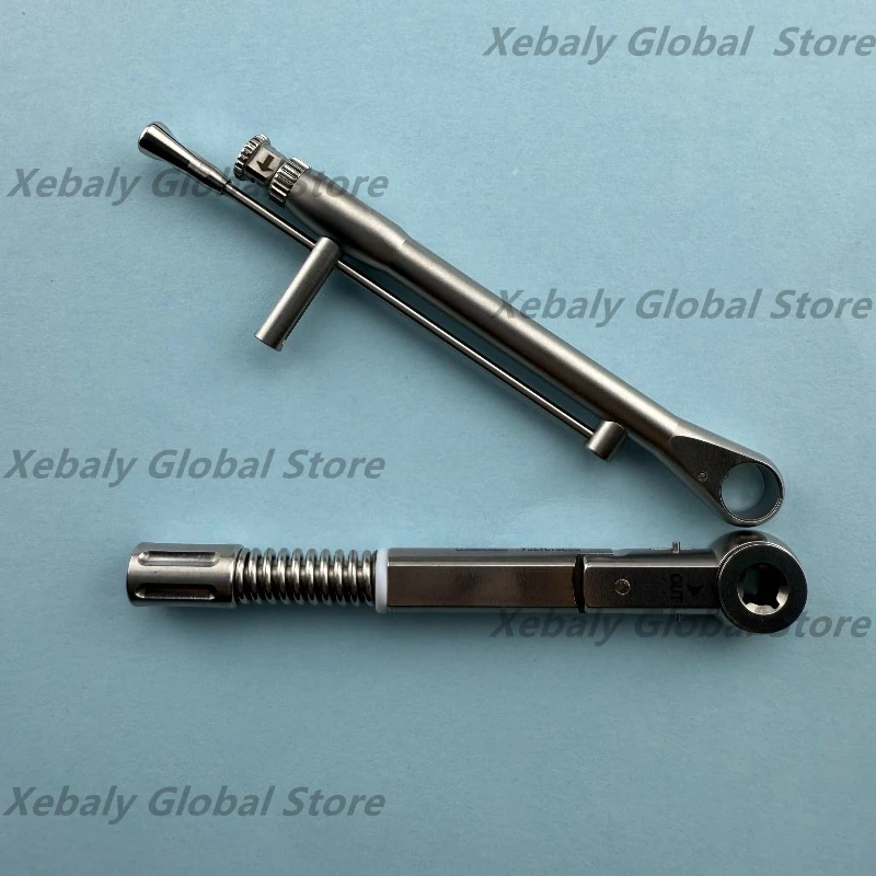 2Pcs Universal Multiple Implant System Round Square Wrench Screwdriver Repair Tool Dental Oral Implant Torque Wrench Ratchet