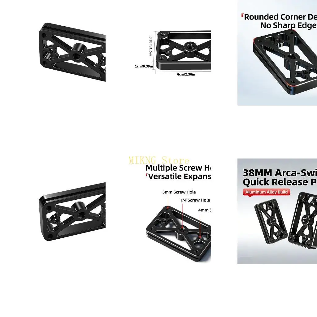 High Precisions Anodized Quick Release Plate For 38mm Arca Tripods Best Sale