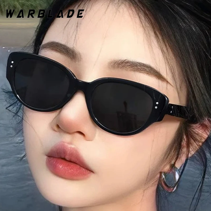 

Classic Vintage Cat Eye Rice Nail Women's Sunglasses Luxury Brand Design Men Sunglass Outdoor Travel Fishing Shades Unisex UV400