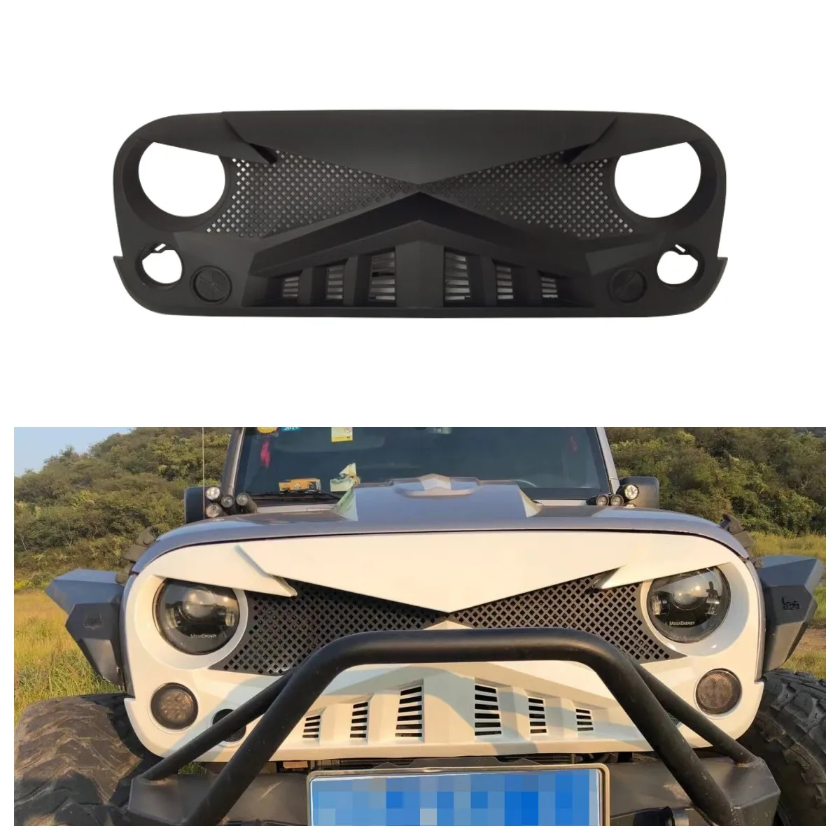 SXMA J354 Front Grill 4*4 Auto Parts Front Bumper Grilles For Jeep Wrangler 2007-2017 JK JKU