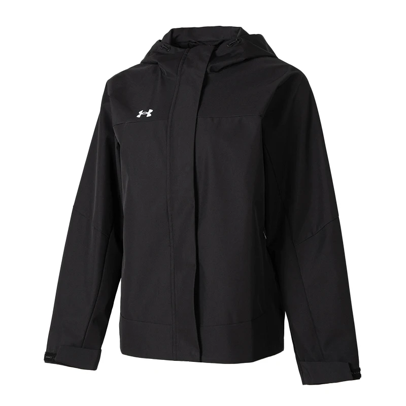 

Under Armor Women's Woven Hooded Jacket Outdoor Water-Repellent Windbreaker 23600402-001