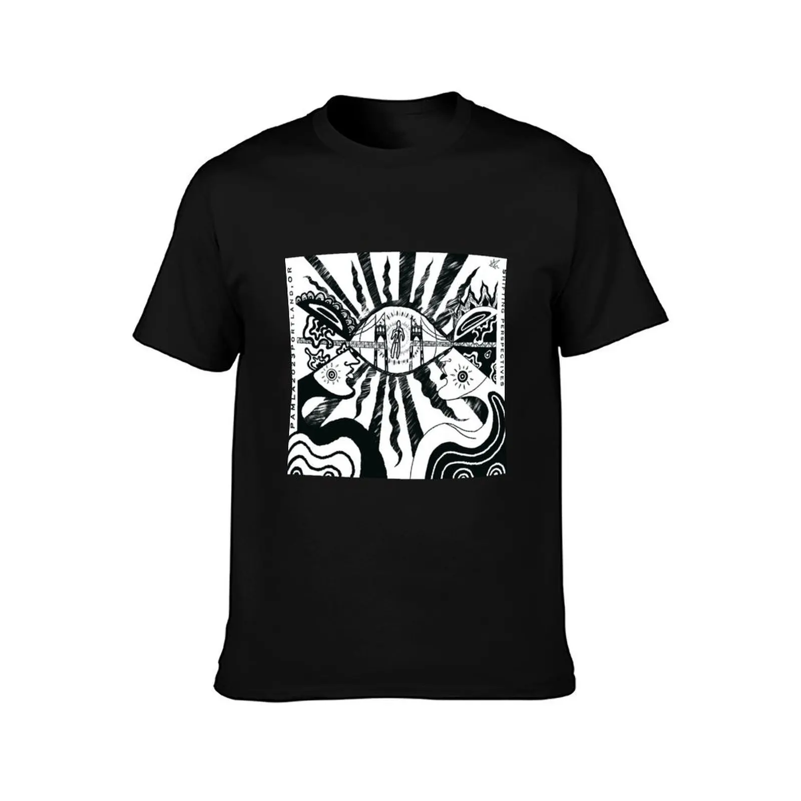 PAMLA 2023: Shifting Perspectives T-Shirt, Summer Casual Cotton Tee, Oversized Streetwear Tops, Vintage Graphic Print