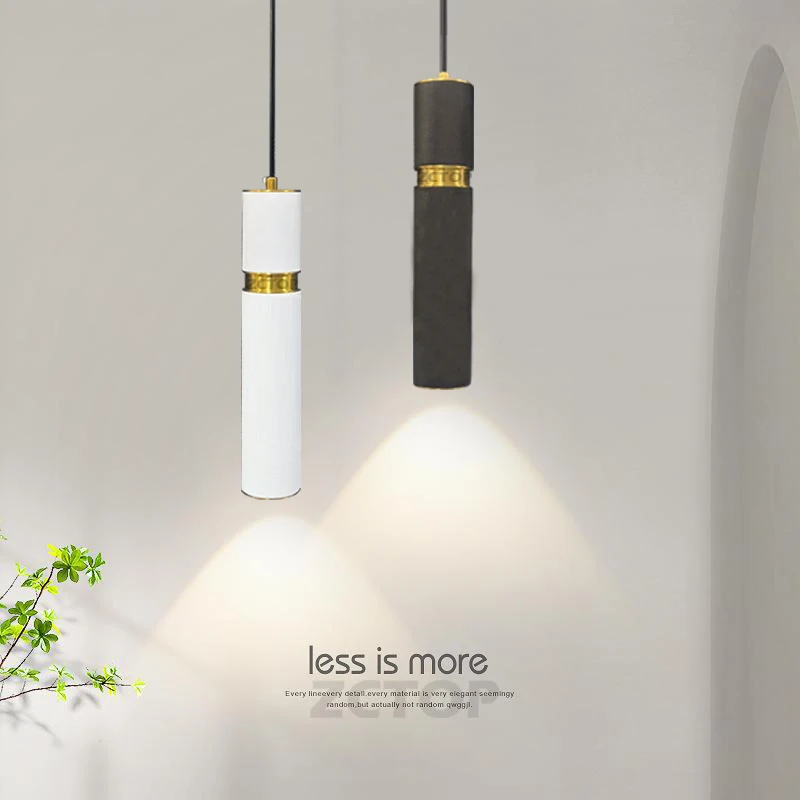 

Black Gold Modern LED Pendant Lamp Aluminum Metal spotlight Fixture Living Room Bedroom Restaurant Hanging Lighting Bedside Lamp