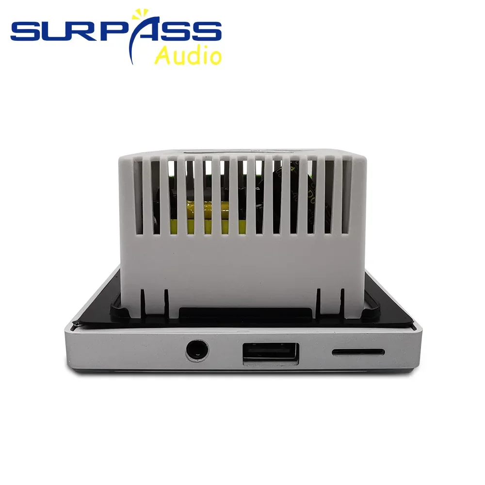 Smart Mini Inwall Touch Key Bluetooth Amplifier Music Controller With 3.5mm Output For Headphone USB,TF,Wireless Remote Control