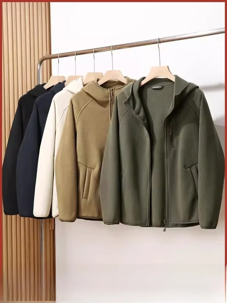 

Thiened клейкая хлопковая куртка с капюшоном для мужчин, зимняя теплая верхняя одежда, повседневная подставка из полиэфирного волокна