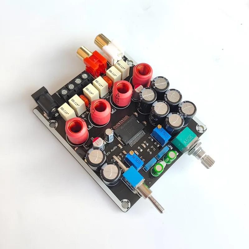 

TA2024 Digital Amplifier Board Dual Channel 15W*2 Hollow Inductor Audiophile Grade Class T Full Range Amplifier DC12V