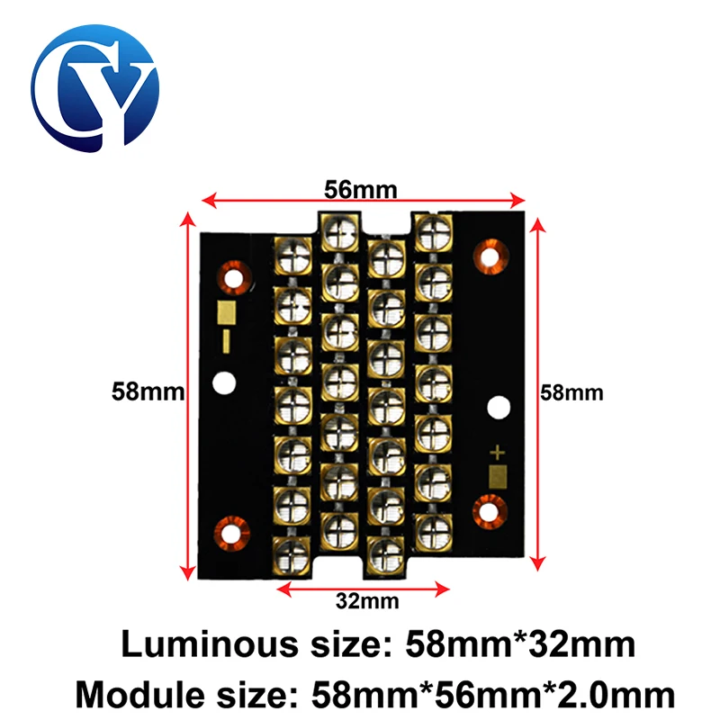 مصباح LED بالأشعة فوق البنفسجية لطباعة علاج ، من من من من من من من أجل ، 365nm 385 نانومتر 395 نانومتر 405 نانومتر