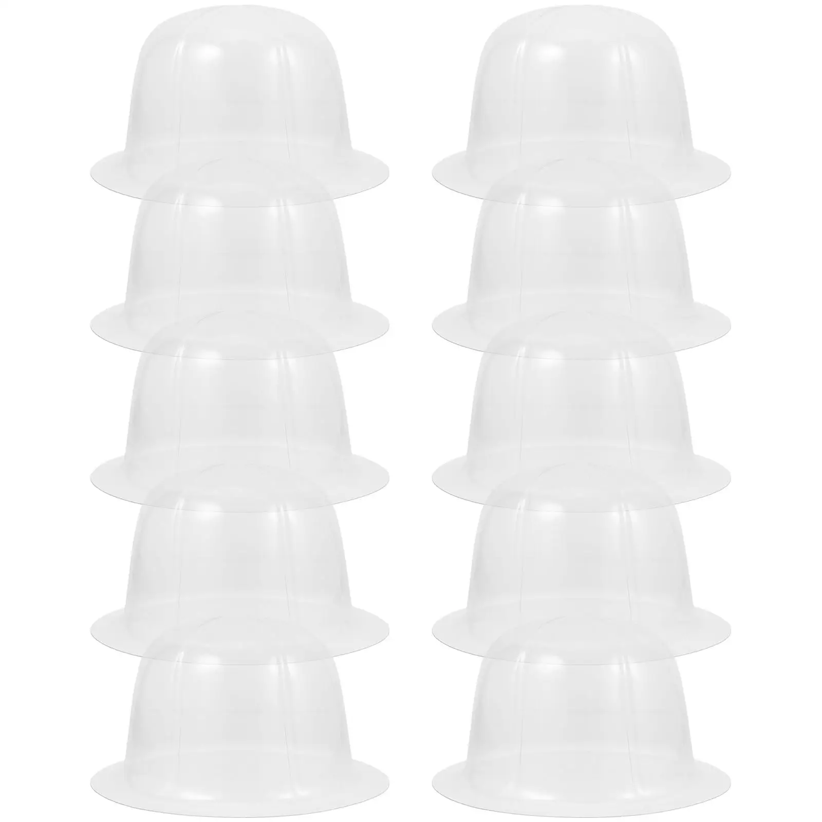 

10 Pcs Transparent Dome Hat Holder for Adult 57CM Headwear Protective Liner Insert Cap Form Travel Storage Rack