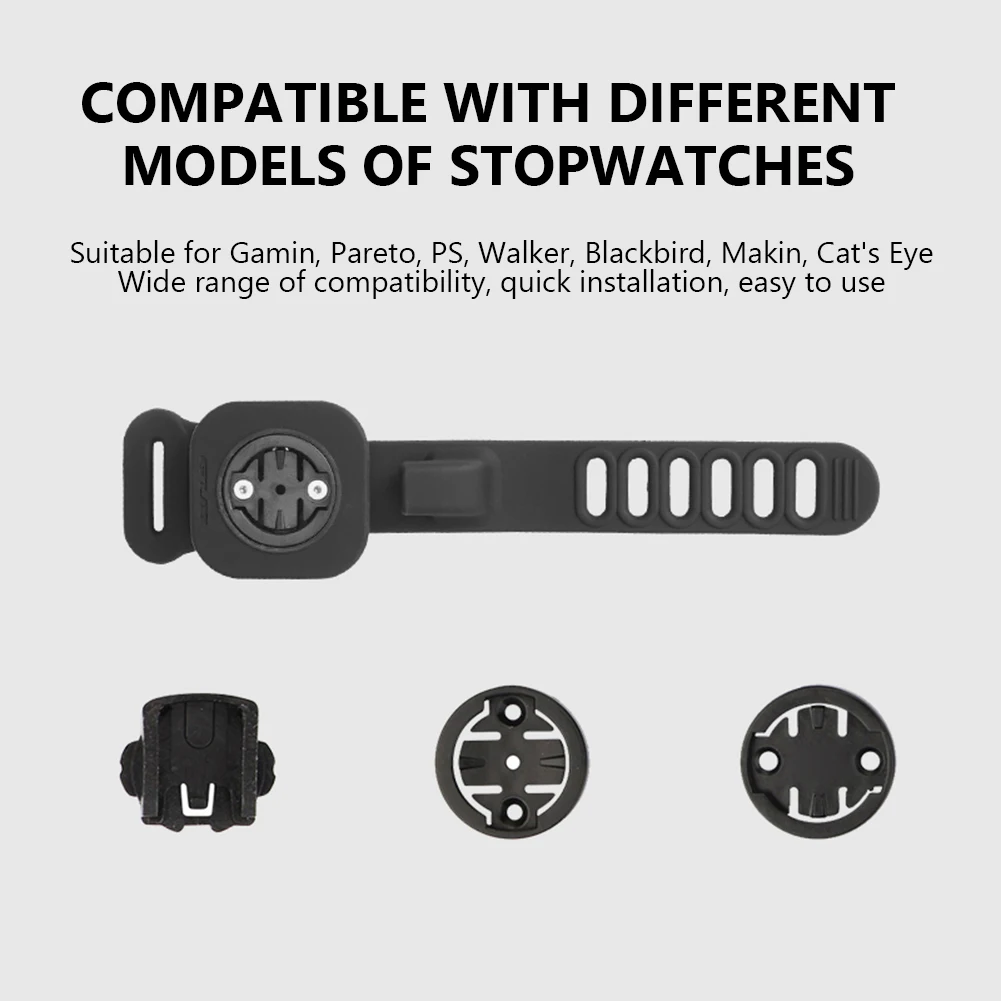 GUB 630 سيليكون دراجة الكمبيوتر قوس عدم الانزلاق دراجة المقود الكمبيوتر جبل الطريق الدراجة الجبلية تمديد حامل ل Garmin Bryton