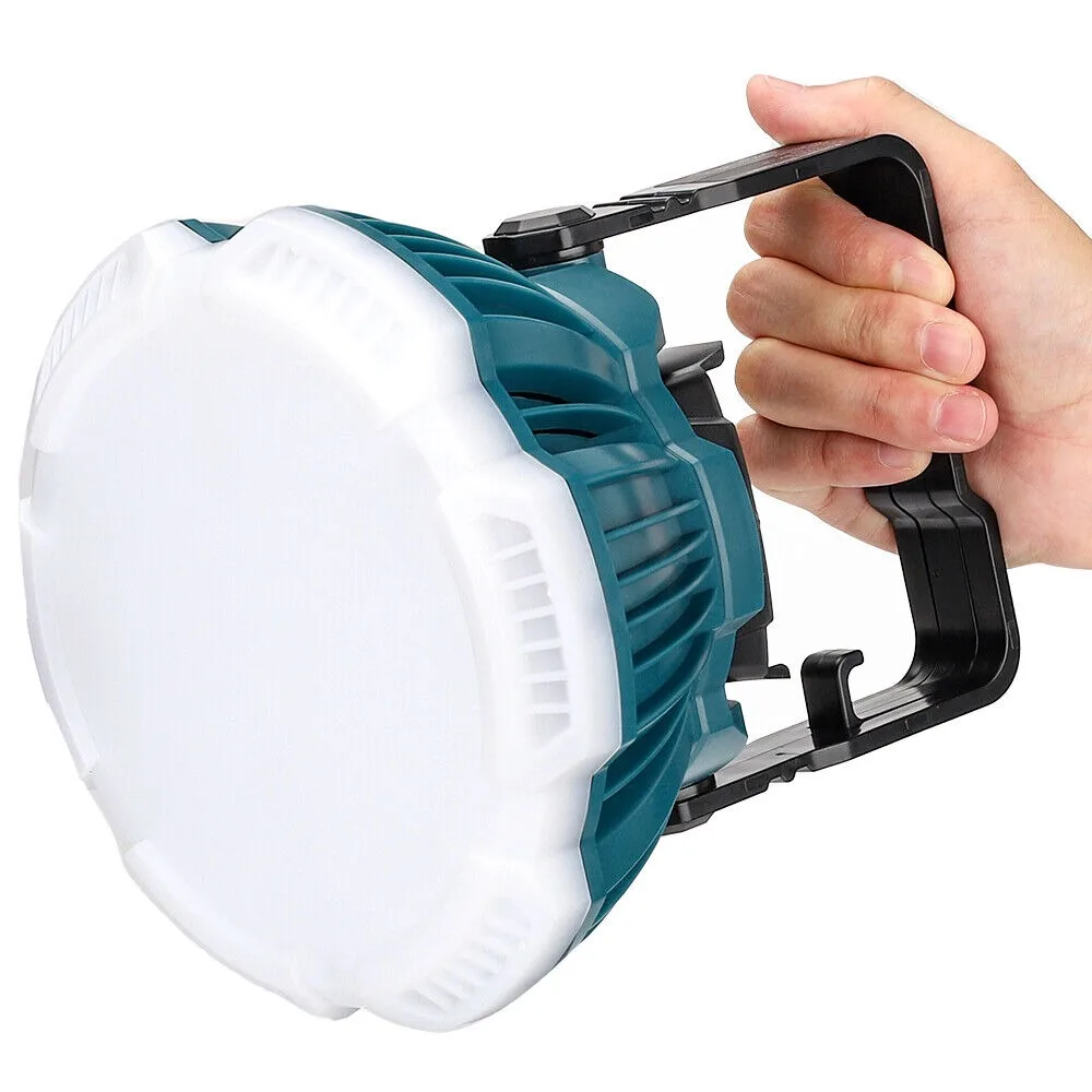 Portátil Led Luz de Trabalho para Makita Lanterna de Acampamento Tent Lamp Lanterna com Gancho 18v Li-ion Battery 24w 2400lm