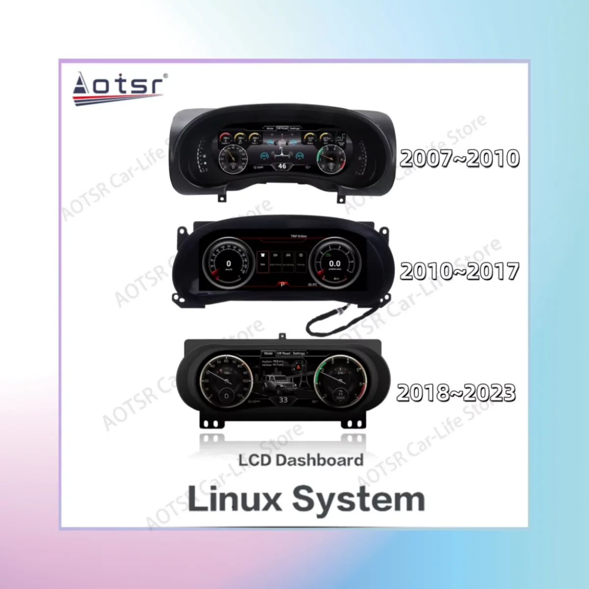

Автомобильный приборный щиток Auto Gauge для Jeep Wrangler 3 JK 2007~2023, панель приборов, спидометр, виртуальный приборный щиток, кокпит.