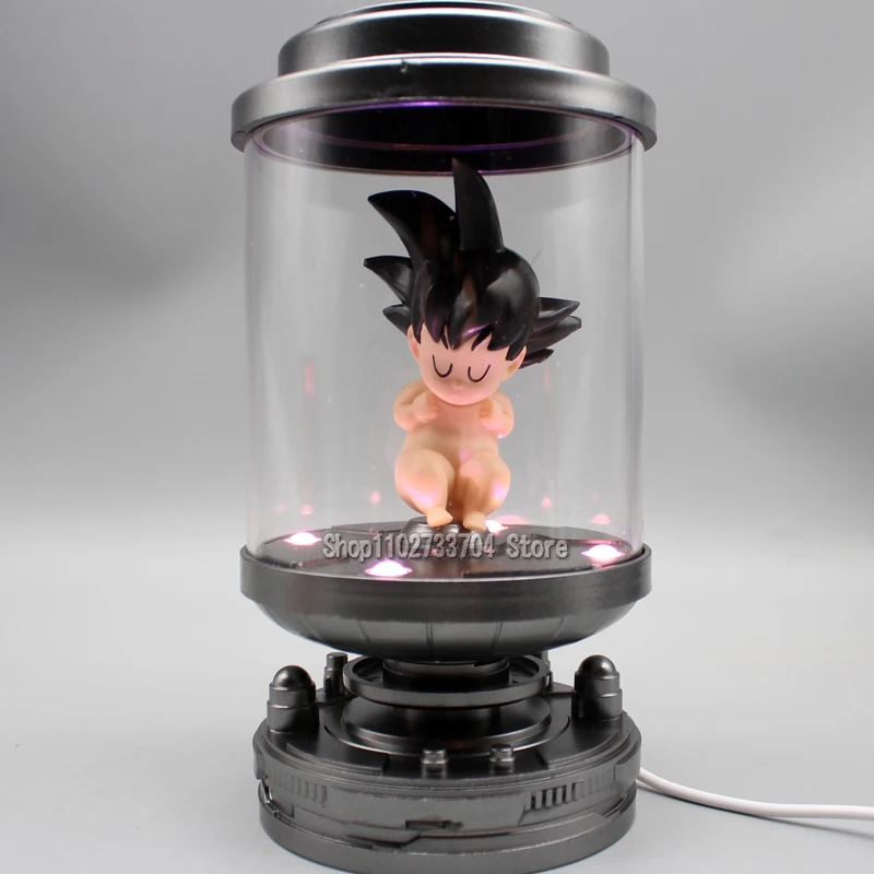 18cm Anime Goku Dragon Ball figure GK Kid Son Goku Action Figures Petri Dish Luminous PVC Collection Model Toys regali di compleanno