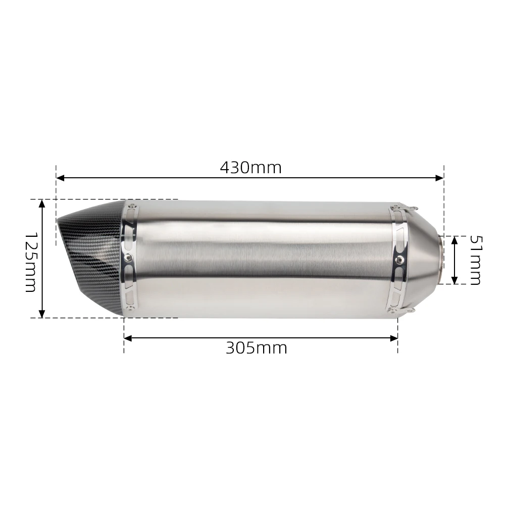 Hot Sale Motorcycle Exhaust Stainless Steel Escape Mid Link Pipe Connect R77 Muffler  for CFMOTO 450SR 450 SR 2022-2024