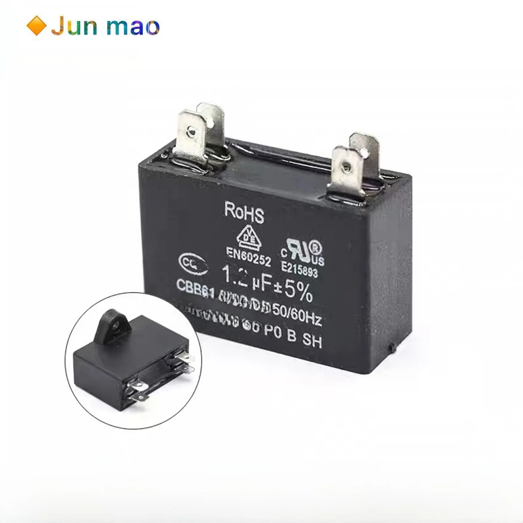 1PCS CBB61 Air Conditioner External Unit Capacitor Fan Starting Capacitor 1.5/2/2.5/3/4/5/6UF 450V