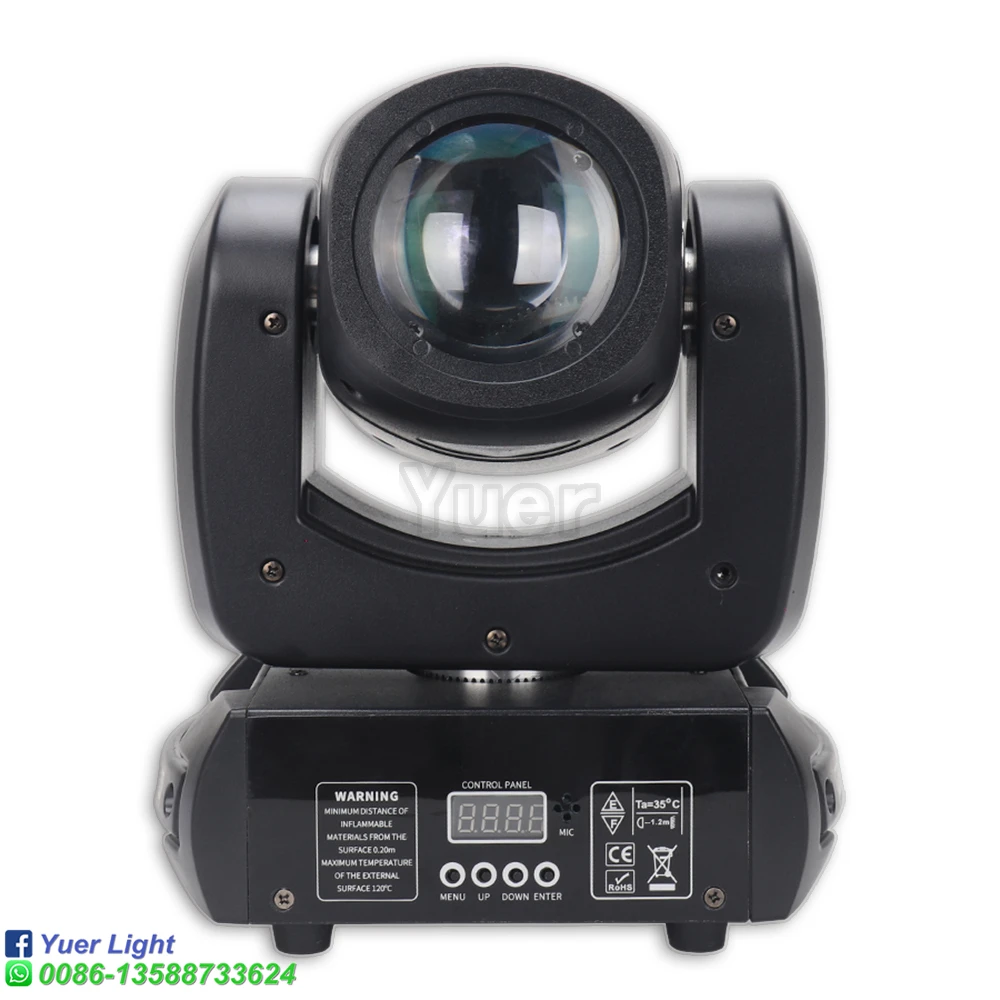 Imagem -02 - Novos Equipamentos de Iluminação dj 100w 18 Prismas Led Moving Head Light Mini Pequeno Feixe Luz Ponto para Discoteca Ktv Palco Noite Clube Festa