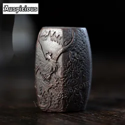 Dragon Phoenix Purple Jade Gold Sand Teapot Cover Holder Yixing Zisha Cap Base Cover Frame Zisha Pot Lid Shelf Statue Ornaments