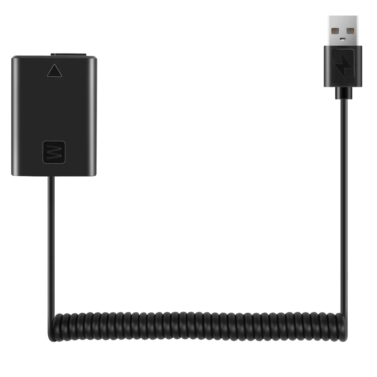 

ABJG-USB Charging Cable NP-FW50 Dummy Battery Spring Wire for A7 A7R A7S A7M A7II A7S2 A7M2 A7R2 A6500