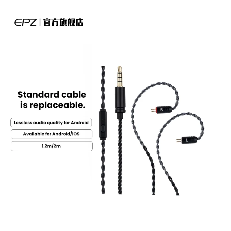 Kabel do słuchawek Bluetooth EPZ Standard Wiring Material G10/G20/G30/Q1 Pro z mikrofonem i sterowaniem, kabel Type-C — zdjęcie produktu 5