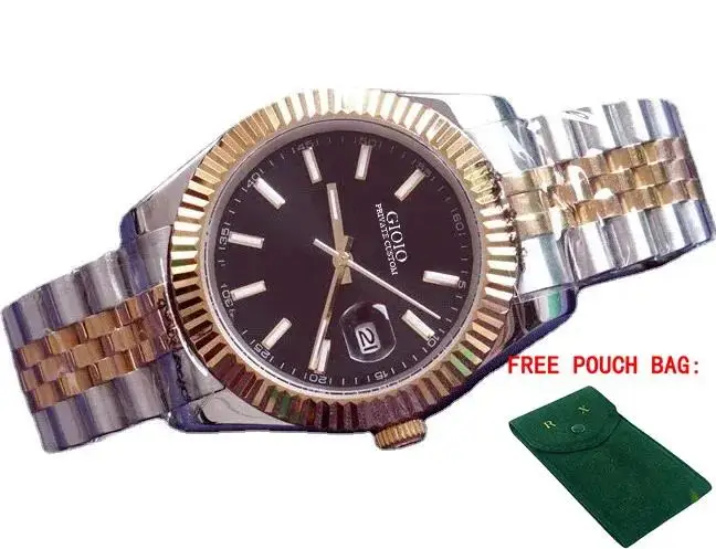 Роскошные мужские часы, автоматические механические часы из нержавеющей стали для Datejusts Style, розовое золото, синий, черный